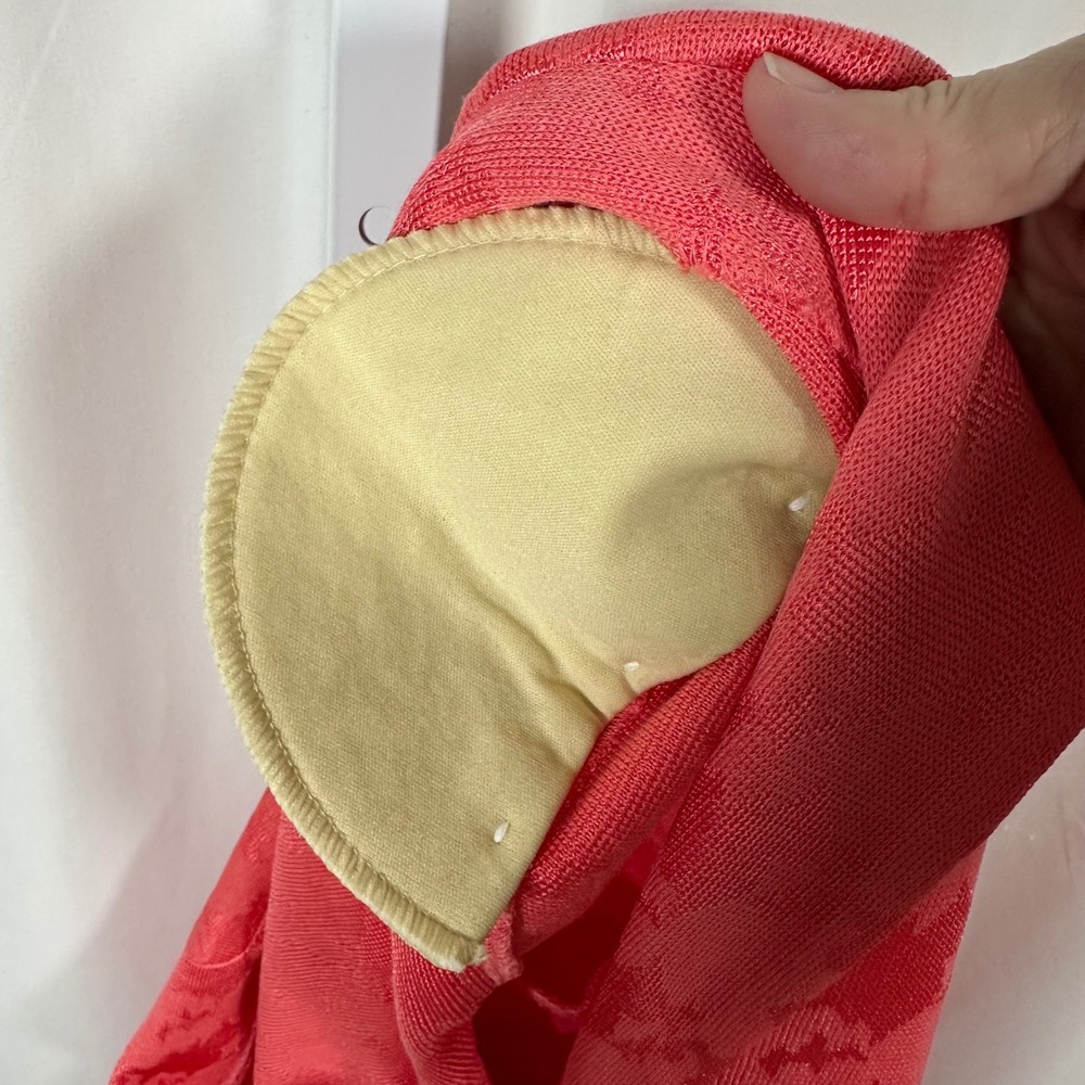 Misook Tailored Tonal Pattern Knit Jacket True Fit Coral Pink M Classic Formal - Picture 12 of 12